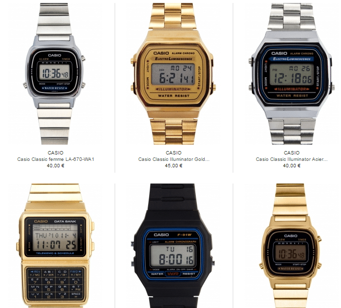 Montres Casio vintage