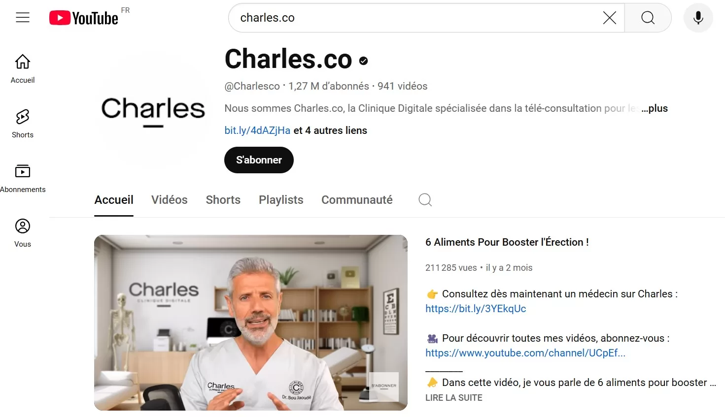 Charles.co première plateforme française téléconsultation pour santé masculine